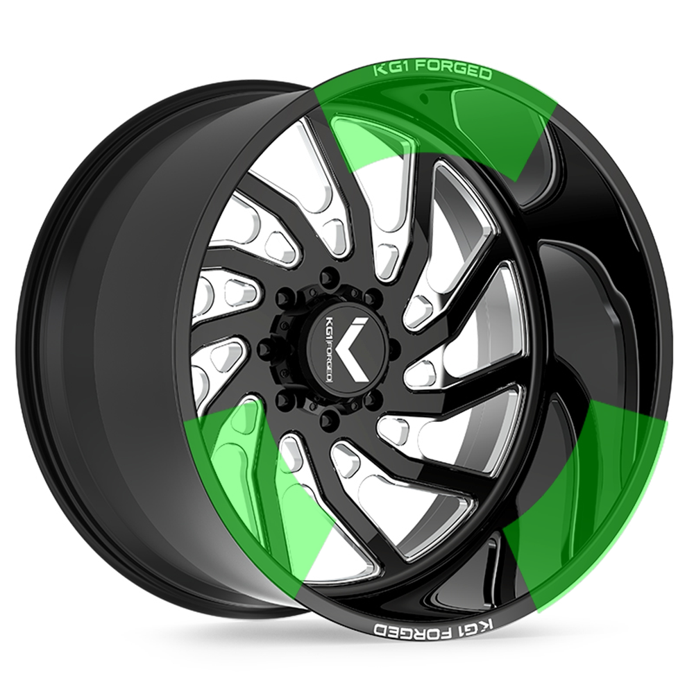 KF006 Bounty - Gloss Black Machined
