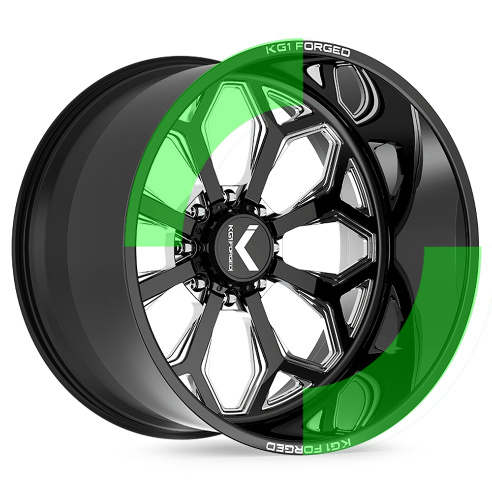 KF008 Knox - Gloss Black Machined