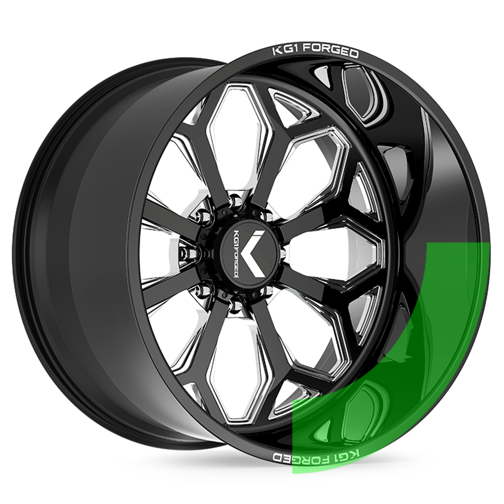 KF008 Knox - Gloss Black Machined