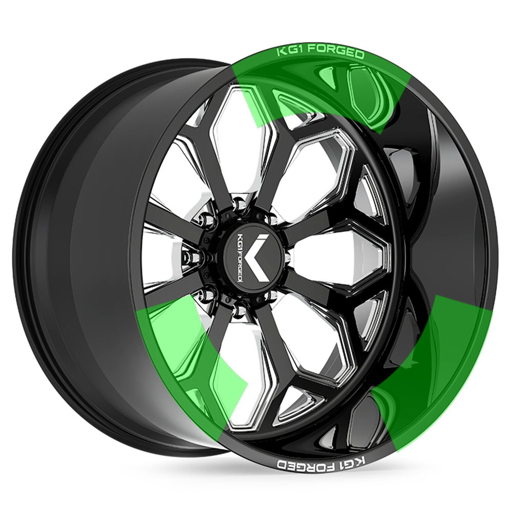 KF008 Knox - Gloss Black Machined