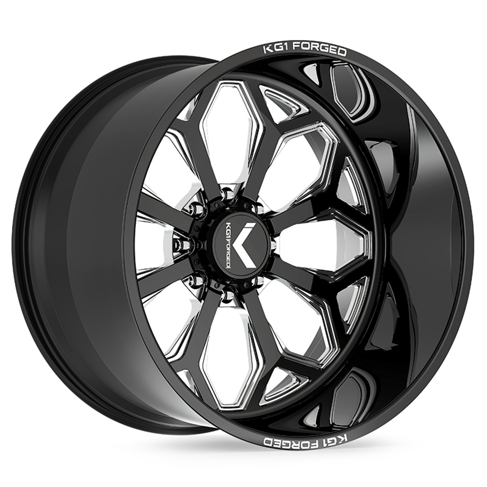 KF008 Knox - Gloss Black Machined