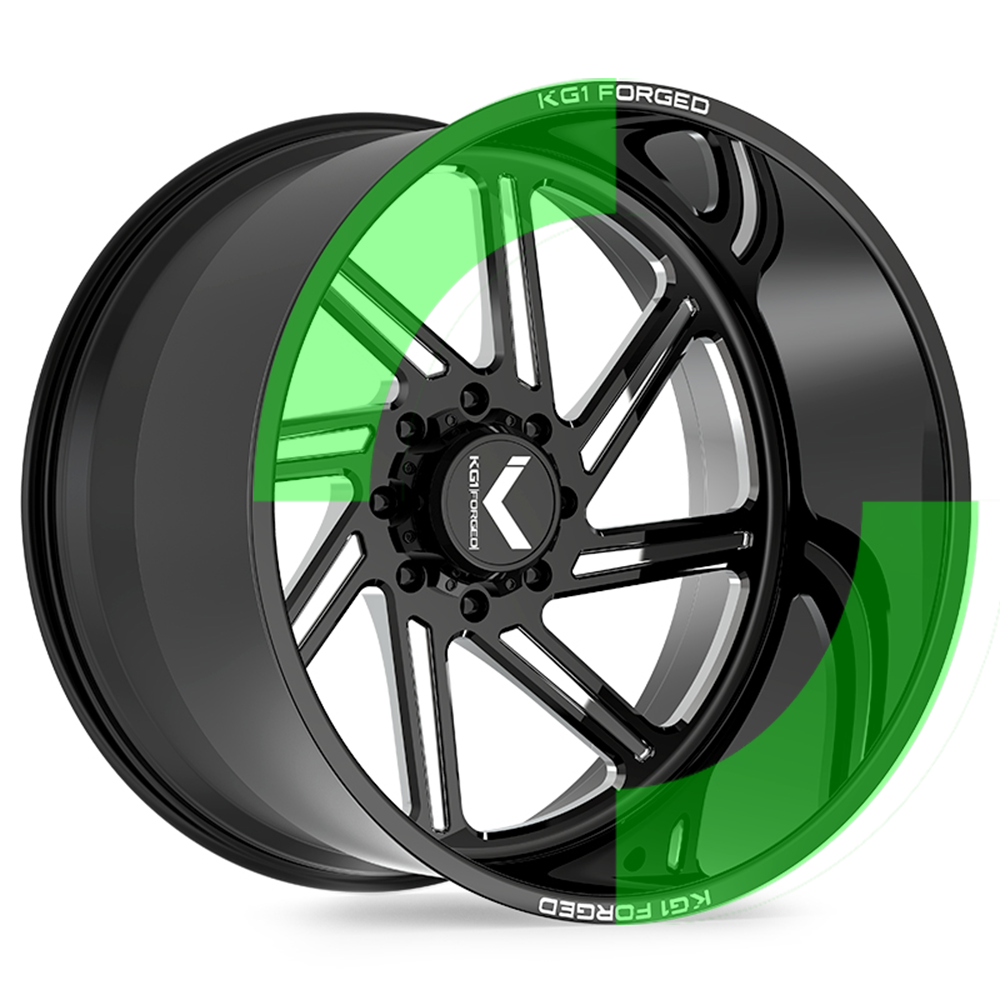 KF011 Spool - Gloss Black Machined
