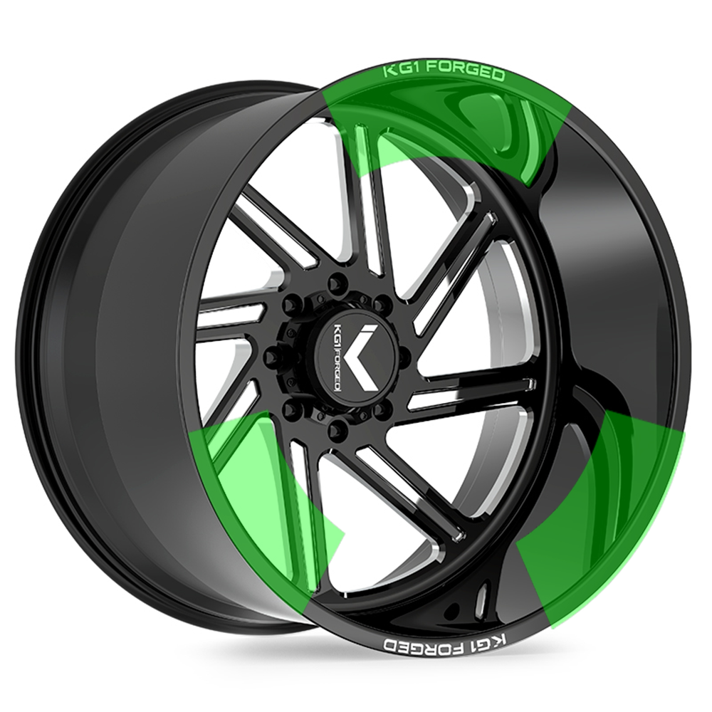 KF011 Spool - Gloss Black Machined