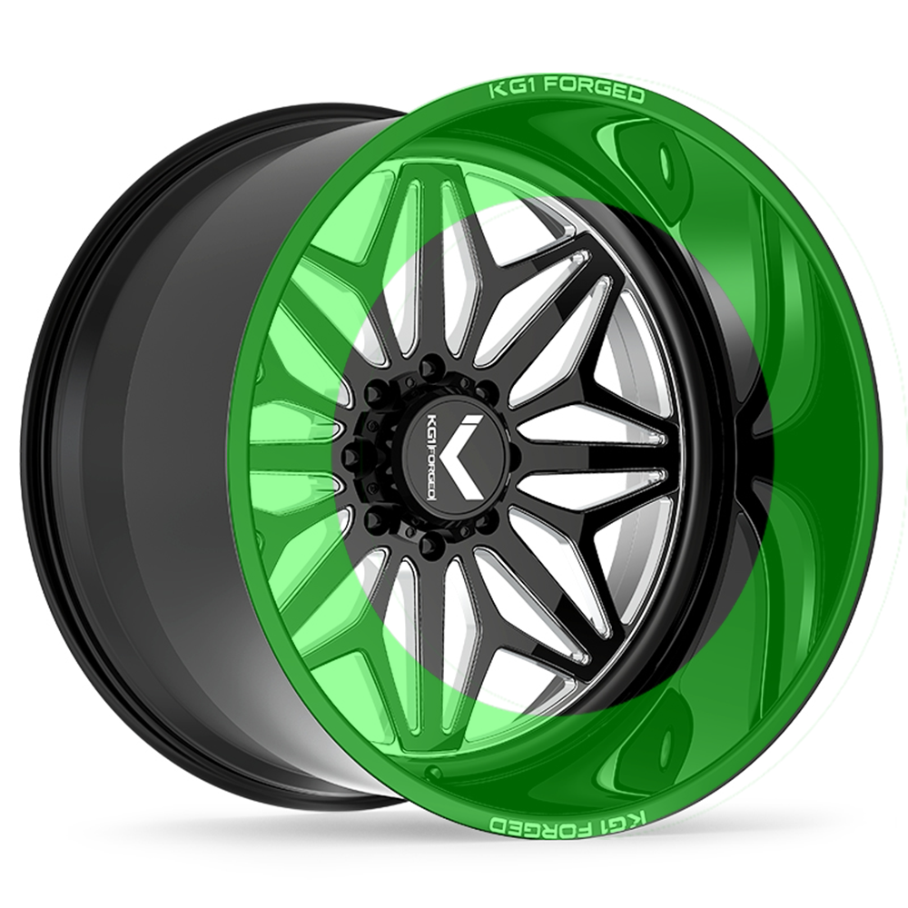 KF014 Snow - Gloss Black Machined