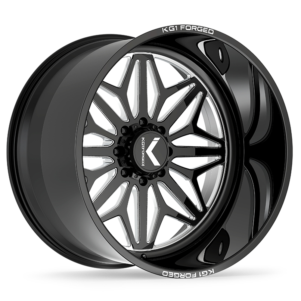 KF014 Snow - Gloss Black Machined