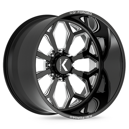 KF008 Knox - Gloss Black Machined