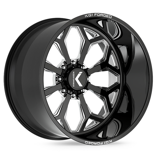 KF008 Knox - Gloss Black Machined